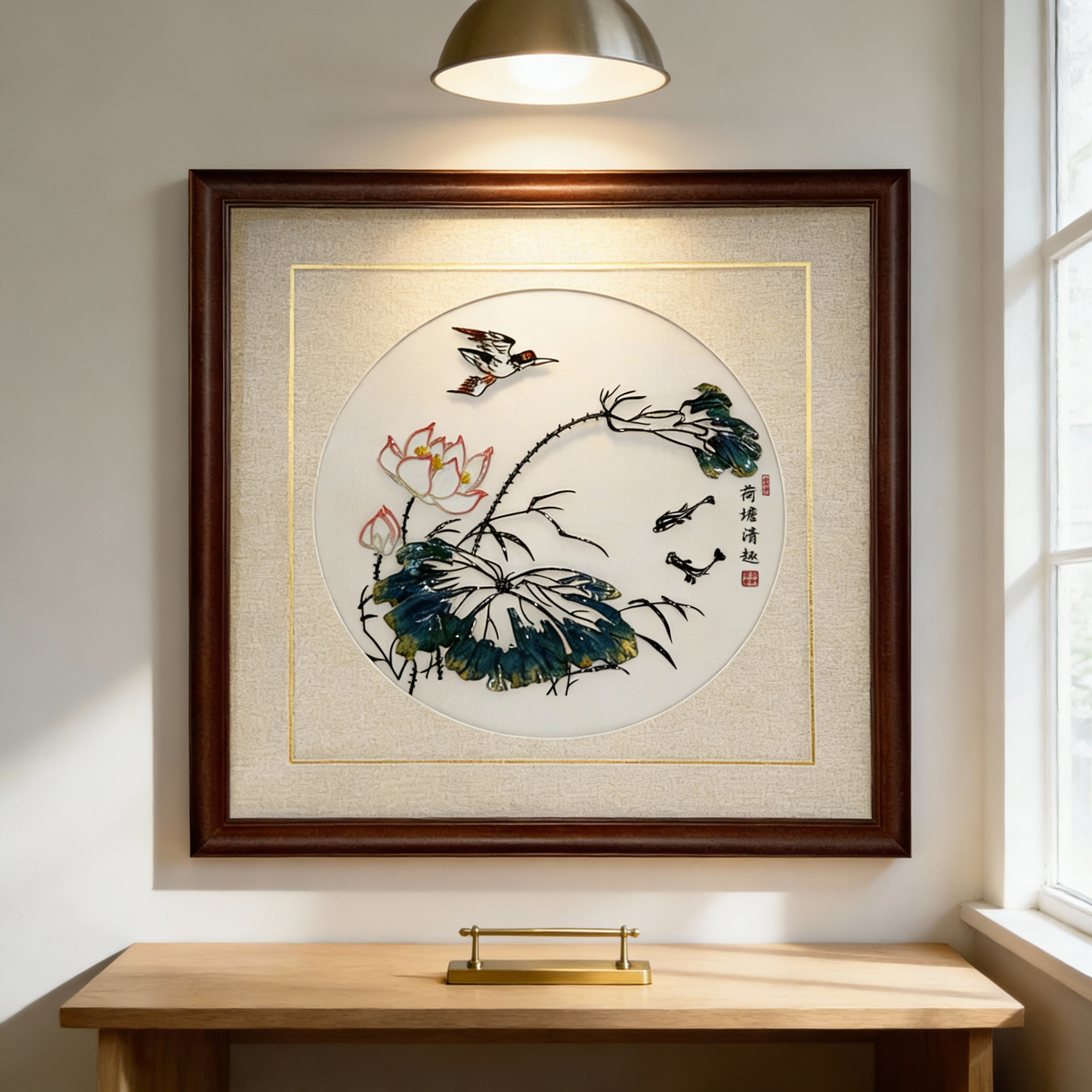 Lotus Pond by Moonlight