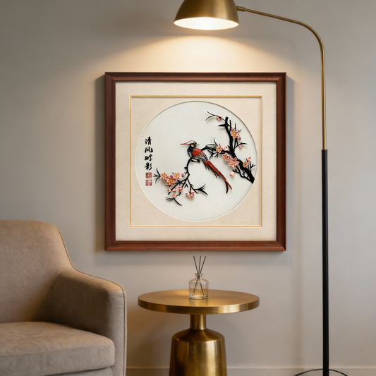 Oriole in Peach Blossoms