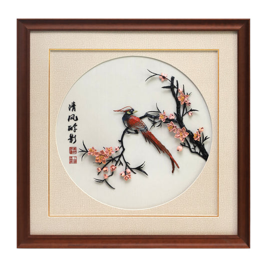 Oriole in Peach Blossoms